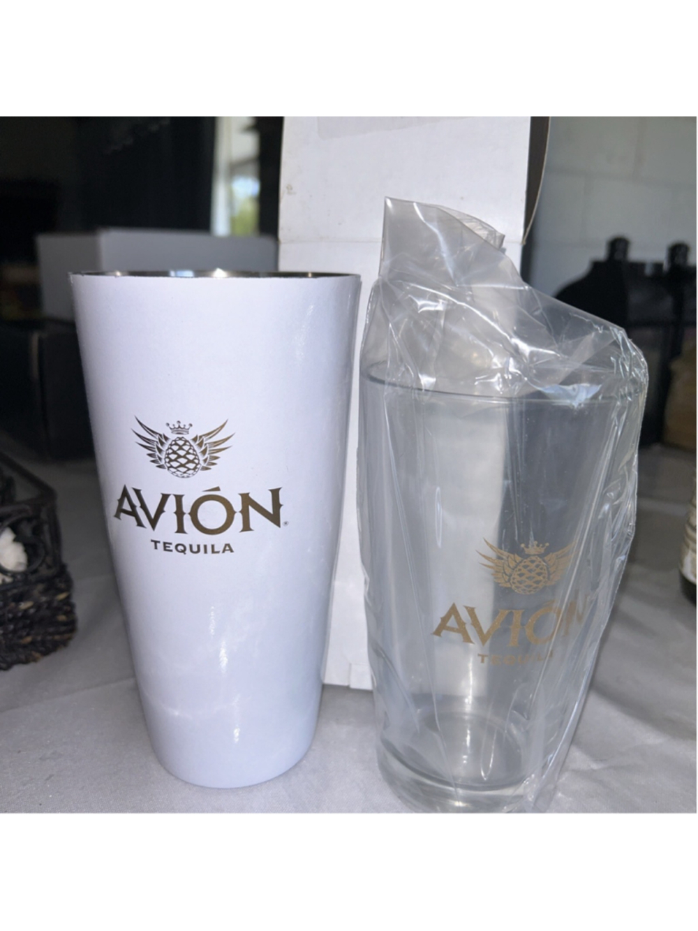 Avion Tequilla Promo Stainless Steel Cocktail Shaker Barware Bar Mancave